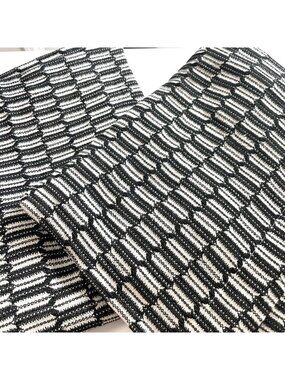 Room & Board Set of 2 Black and White Midcentury Modern Pillowcases